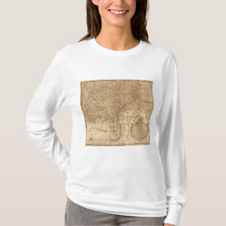 Camiseta Mapa de los estados de Virginia y de Carolina del