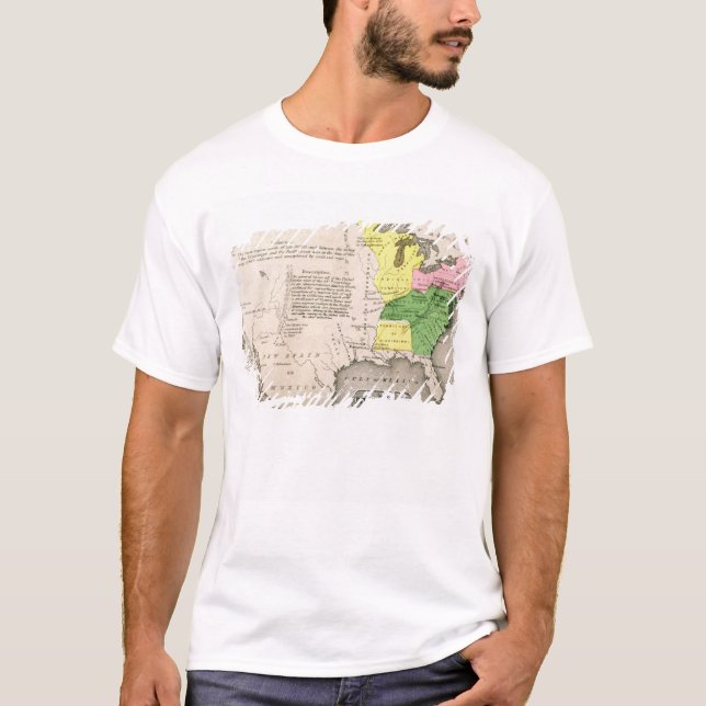 Camiseta Mapa de los Estados Unidos (Anverso)