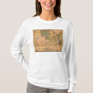 Camiseta Mapa de los Estados Unidos con George Washington