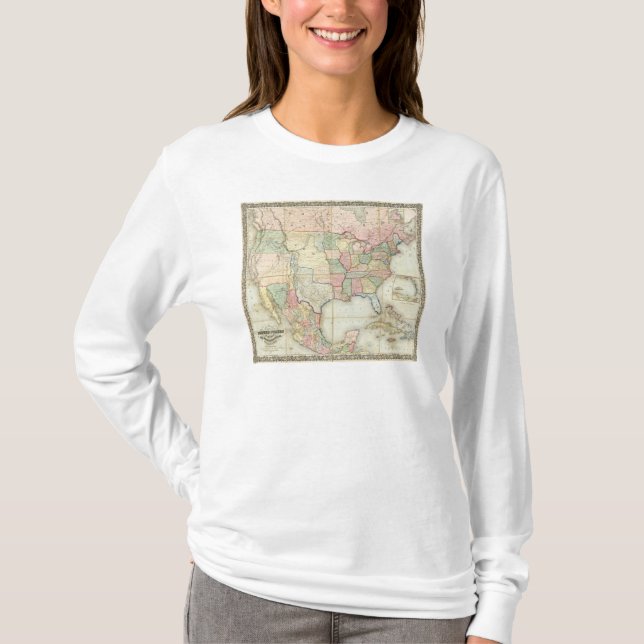 Camiseta Mapa de los Estados Unidos de América (Anverso)