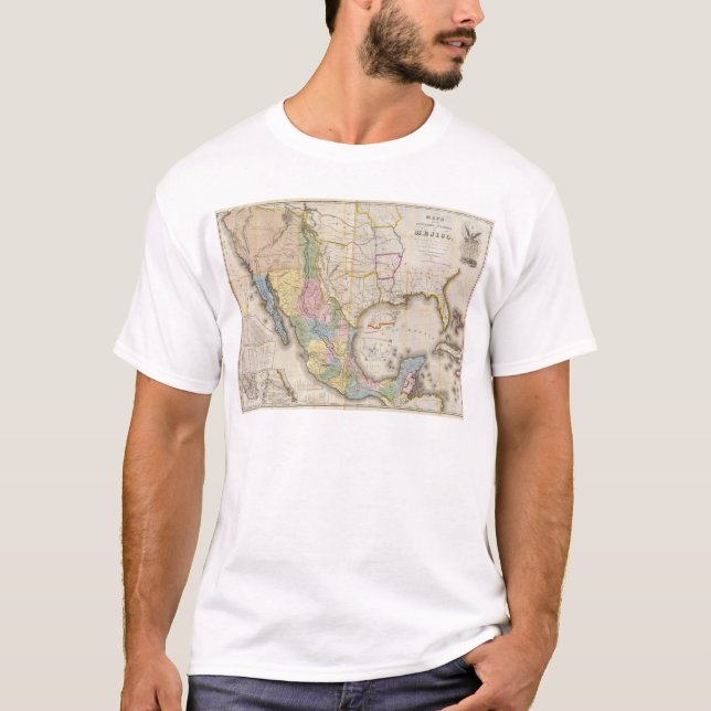 Camiseta Mapa de los Estados Unidos De Mejico (Anverso)