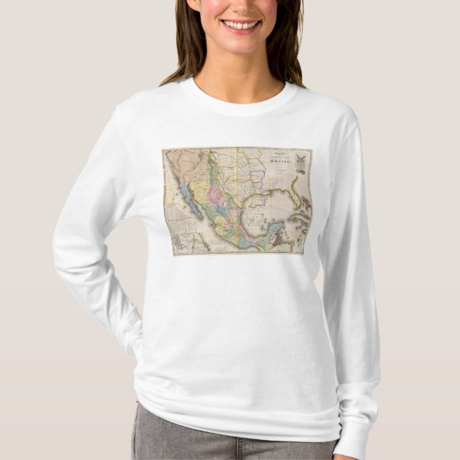 Camiseta Mapa de los Estados Unidos De Mejico (Anverso)