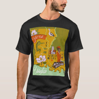 Camiseta Mapa de Luisiana ilustrado: aspectos más destacado