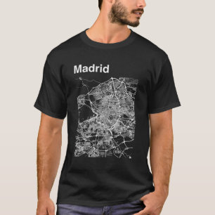 Camiseta Mapa de Madrid España