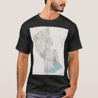 Camiseta Mapa de MAMÁES del condado de Bristol 1980 en el s