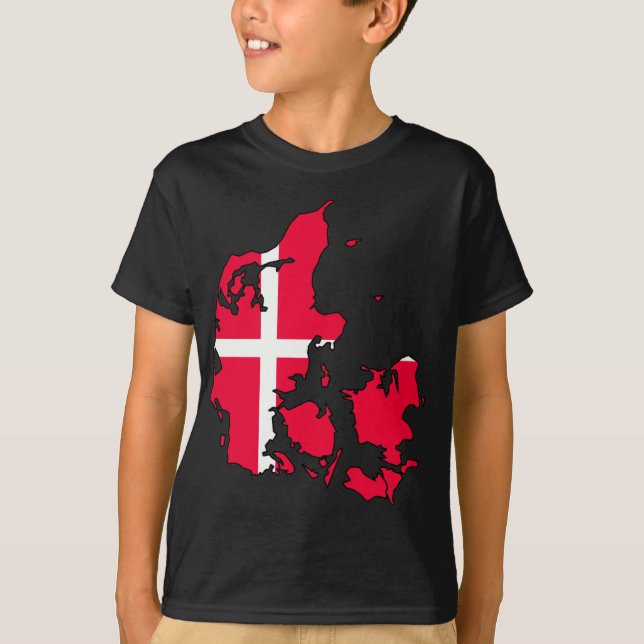 Camiseta mapa de marca de denmark (Anverso)