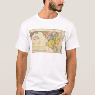 Camiseta Mapa de Maryland y del distrito de Columbia