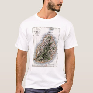 Camiseta Mapa de Mauricio, ilustracion 'Paul y Virginie