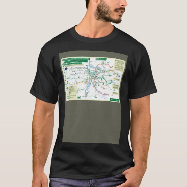 Camiseta Mapa de metro de Praga Praha HD (Anverso)