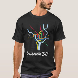 Camiseta Mapa de Metro Washington Dc Metro City Ra
