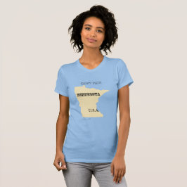 Camiseta - Mapa de Minnesota con ciudad
