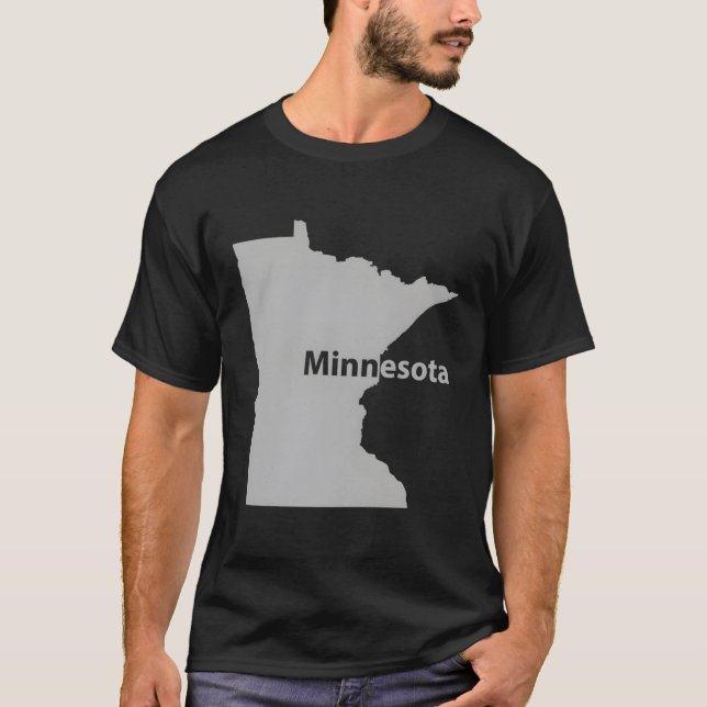 Camiseta Mapa de Minnesota Regalo del Orgullo del Estado In (Anverso)