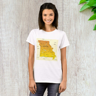 Camiseta Mapa de Missouri
