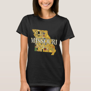 Camiseta Mapa de Missouri y texto