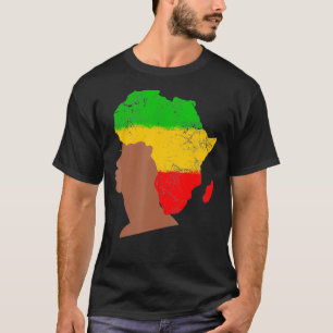 Camiseta Mapa de mujeres africanas de África regalo de hist
