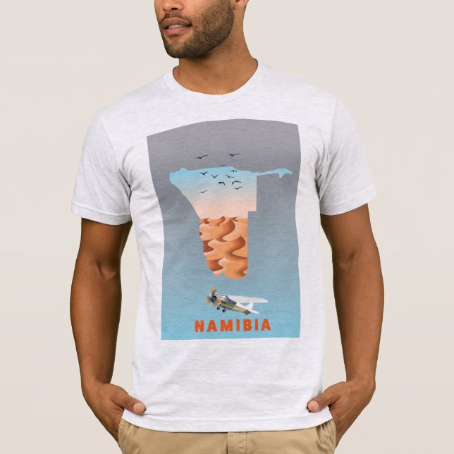 Camiseta Mapa de Namibia (Anverso)