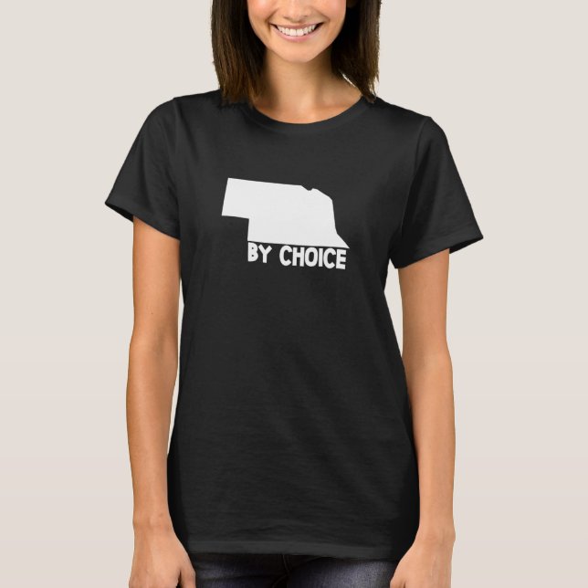 Camiseta Mapa de Nebraska State By Choice Home Us (Anverso)
