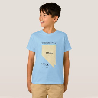 Camiseta - Mapa de Nevada con ciudad