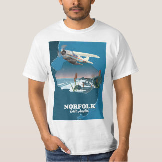 Camiseta Mapa de Norfolk East Anglia