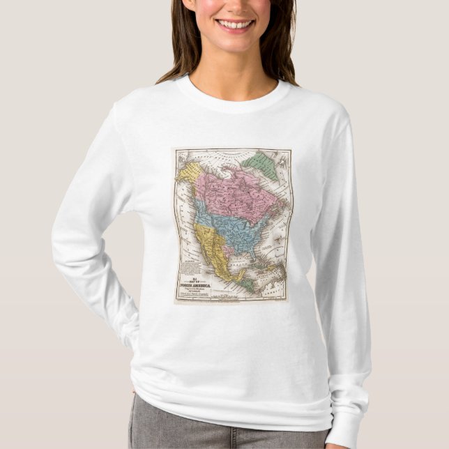 Camiseta Mapa de Norteamérica 2 (Anverso)