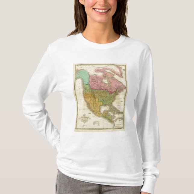 Camiseta Mapa de Norteamérica 3 (Anverso)