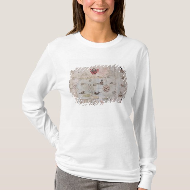 Camiseta Mapa de Norteamérica del este (Anverso)
