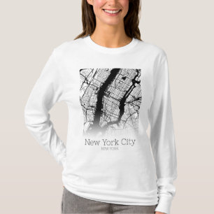 Camiseta Mapa de Nueva York