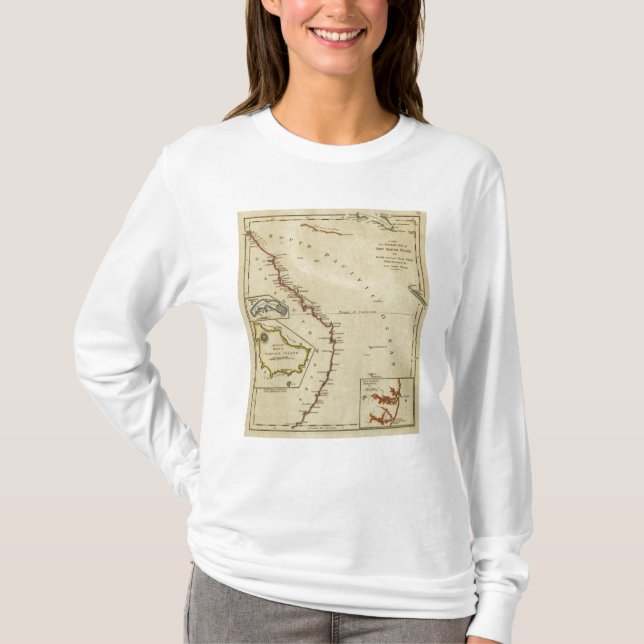 Camiseta Mapa de Nuevo Gales del Sur (Anverso)