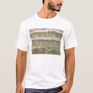 Camiseta Mapa de Nuremberg, de Ulm, y de Saltzburg, de