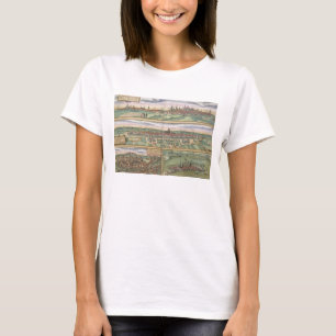Camiseta Mapa de Nuremberg, de Ulm, y de Saltzburg, de