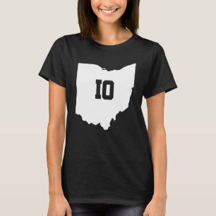 Camiseta Mapa de Ohio que coincide Pareja Boda de Estado de