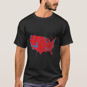 Camiseta Mapa De Ola Roja De Eeuu En Las Elecciones Preside