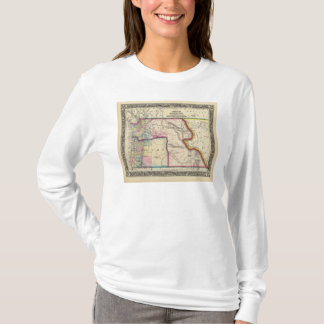 Camiseta Mapa de Oregon, Washington