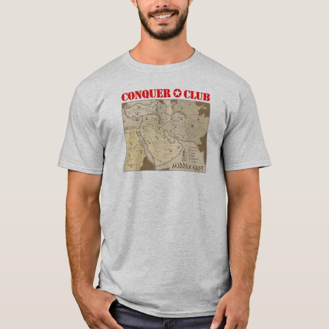 Camiseta Mapa de Oriente Medio (Anverso)