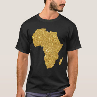 Camiseta Mapa de oro de África