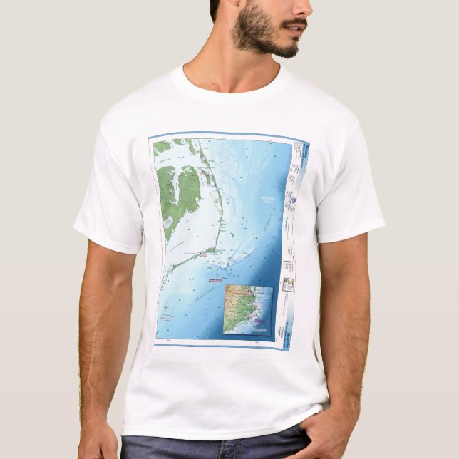 Camiseta Mapa de Outer Banks (Anverso)
