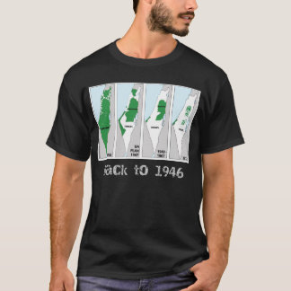 Camiseta Mapa de Palestina, de vuelta a 1946, bandera de Pa