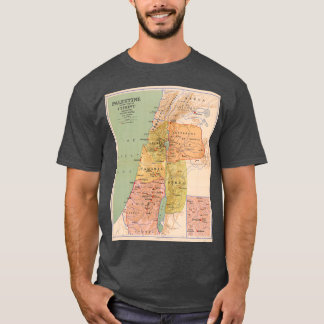 Camiseta Mapa de Palestina en el tiempo de Cristo a 70 A