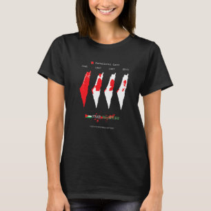 Camiseta Mapa de Palestina Libre Bandera Gaza Libre Apoyo a
