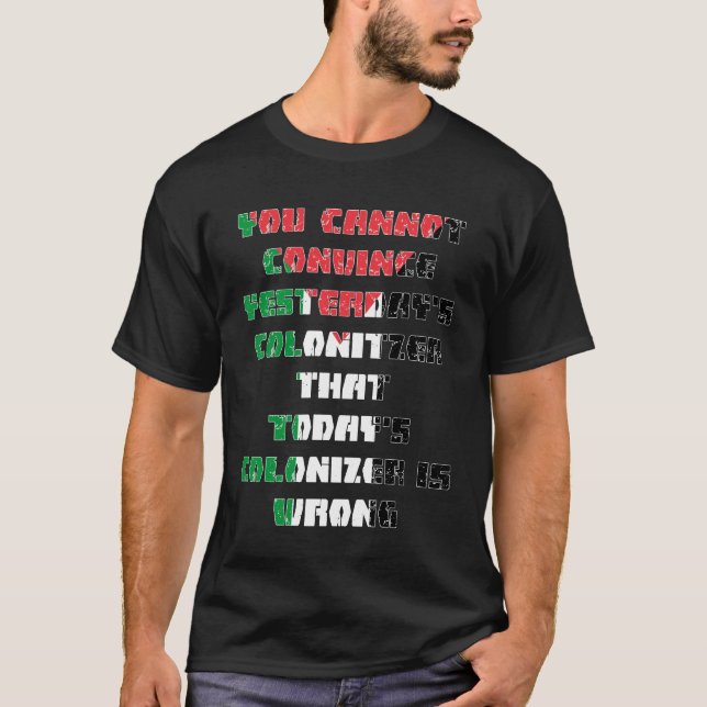 Camiseta Mapa de Palestina Libre del Genocidio de Gaza (Anverso)