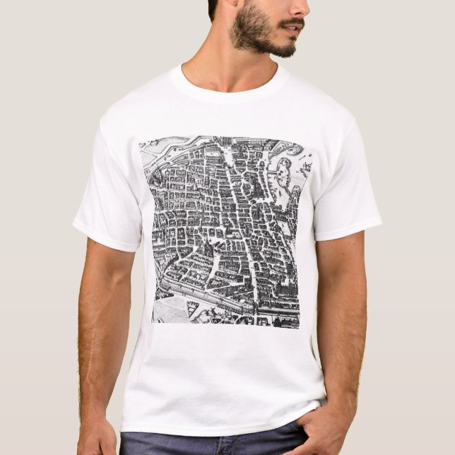 Camiseta Mapa de París, 1620 (Anverso)
