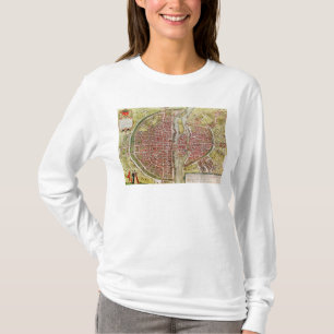 Camiseta Mapa de París 'del terrarrum de los orbis de