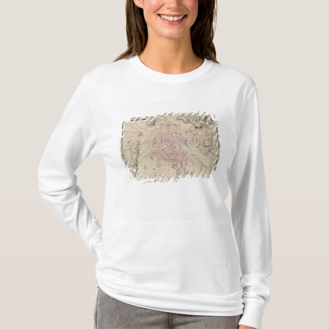 Camiseta Mapa de París y de su cerco (Anverso)