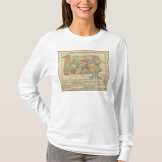 Camiseta Mapa de Pennsylvania