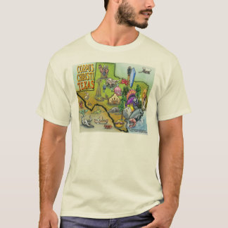 Camiseta Mapa de Personalizados de Corpus Christi Tx