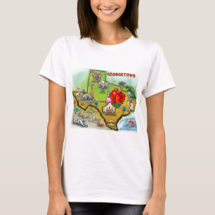 Camiseta Mapa de Personalizados de Georgetown Texas