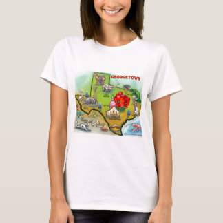 Camiseta Mapa de Personalizados de Georgetown Texas