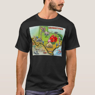 Camiseta Mapa de Personalizados de Georgetown Texas