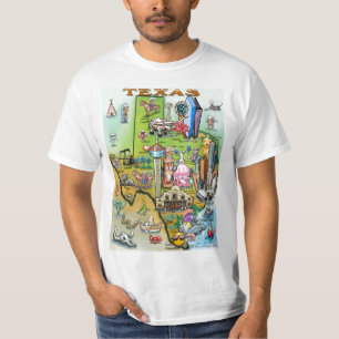 Camiseta Mapa de Personalizados de Texas