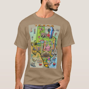 Camiseta Mapa de Personalizados de Texas